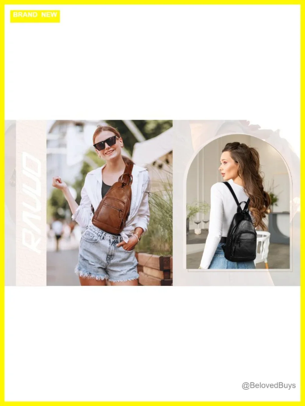 Convertible PU Faux Leather Anti Theft Sling Backpack Purse with Shoulder Strap